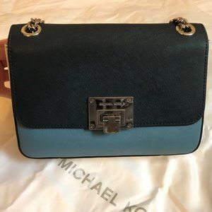 Michael Kors Color Block Crossbody Tina Flap Bag
